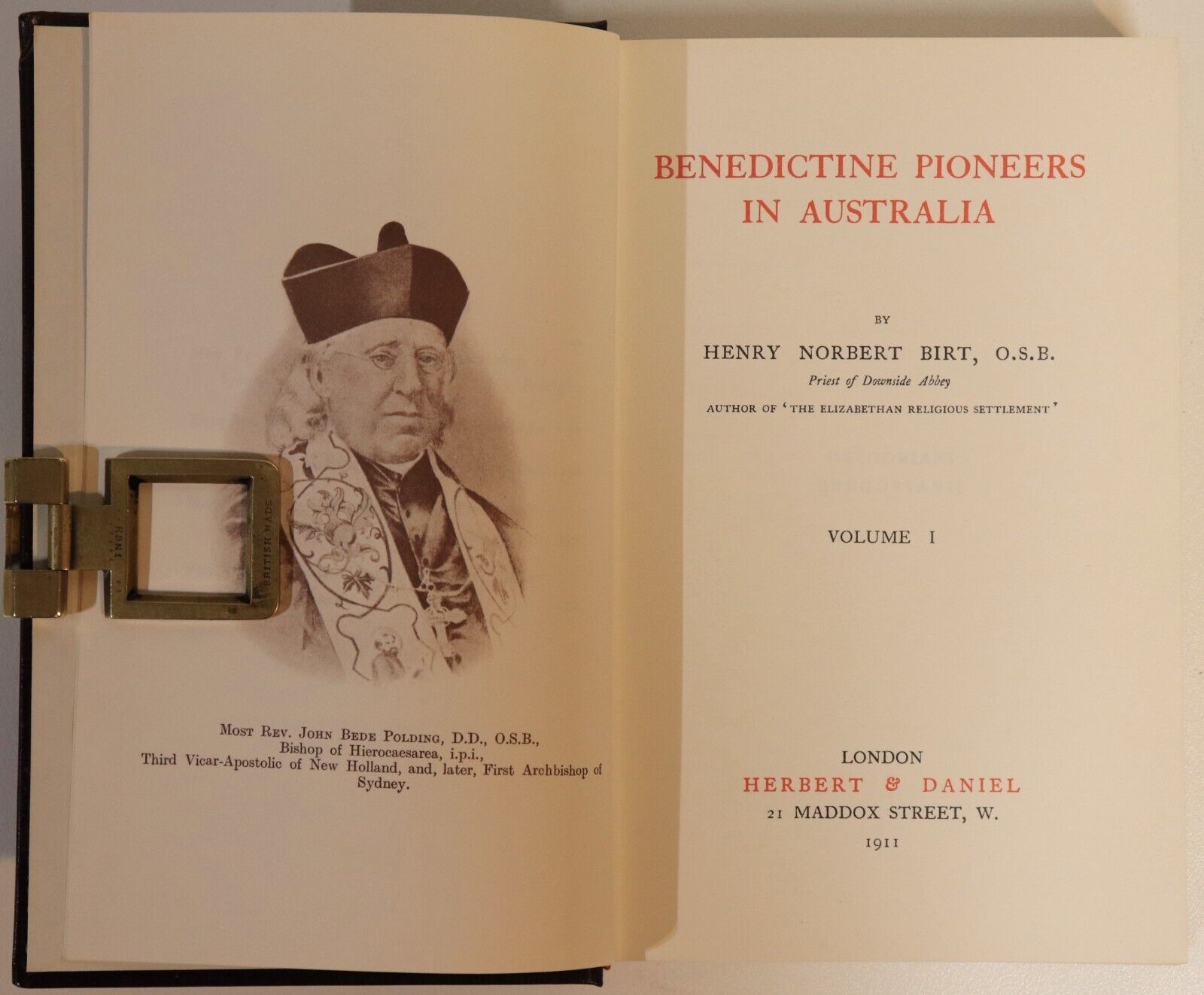 1969 2vol Benedictine Pioneers In Australia by H Birt Australian Religious Books