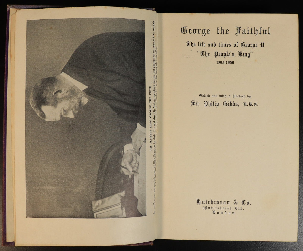 c1936 George The Faithful Life Of George V Antique British Royal Histo ...