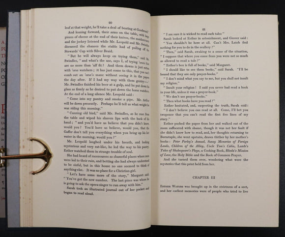 1937 Works Of George Moore: Esther Waters Antique Fiction Book The Ebury Edition