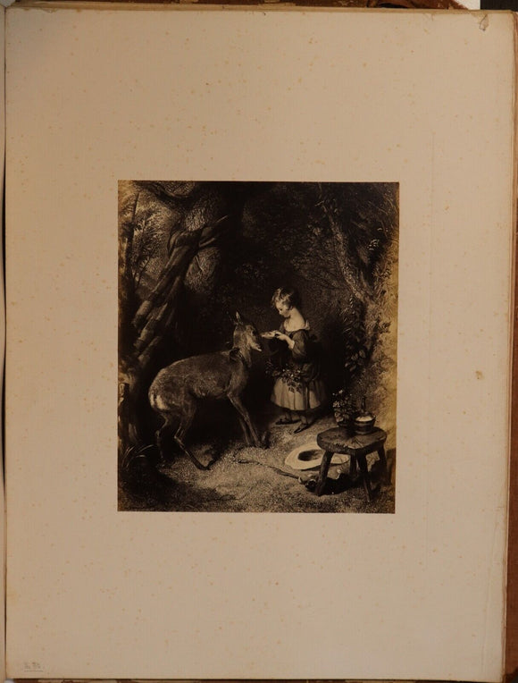 c1868 British Museum Photographs by Stephen Thompson Antique Art History Book