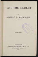 1901 Fate The Fiddler by Herbert C. Macilwaine Antique Australian Fiction Book-2