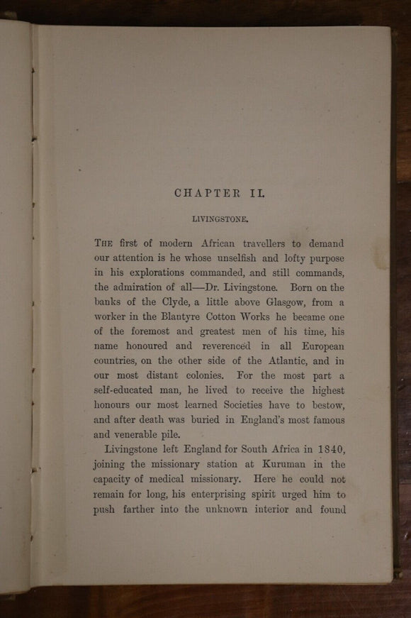 1888 Stirring Adventure In African Travel by Charles Bruce Exploration Book