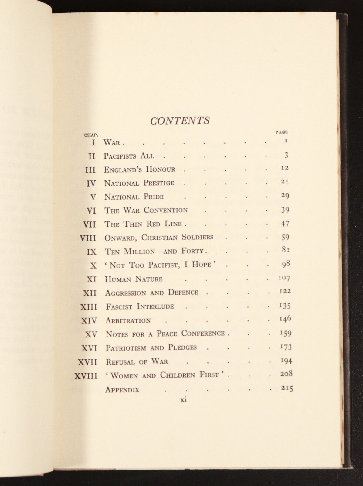 1935 Peace With Honour by A. A. Milne Antique Military History Book 4th Edition