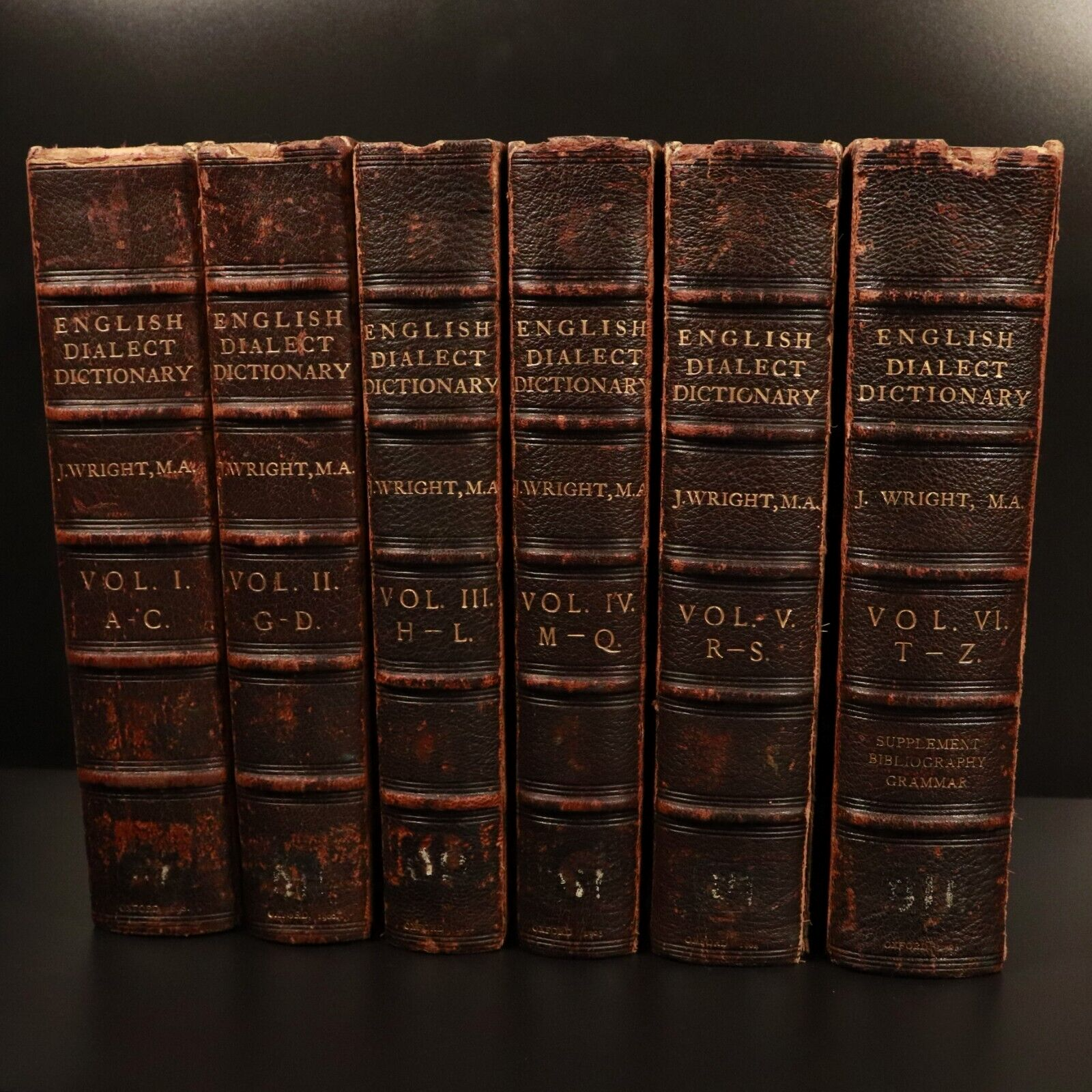 1898 6vol The English Dialect Dictionary British Antiquarian Reference Book Set