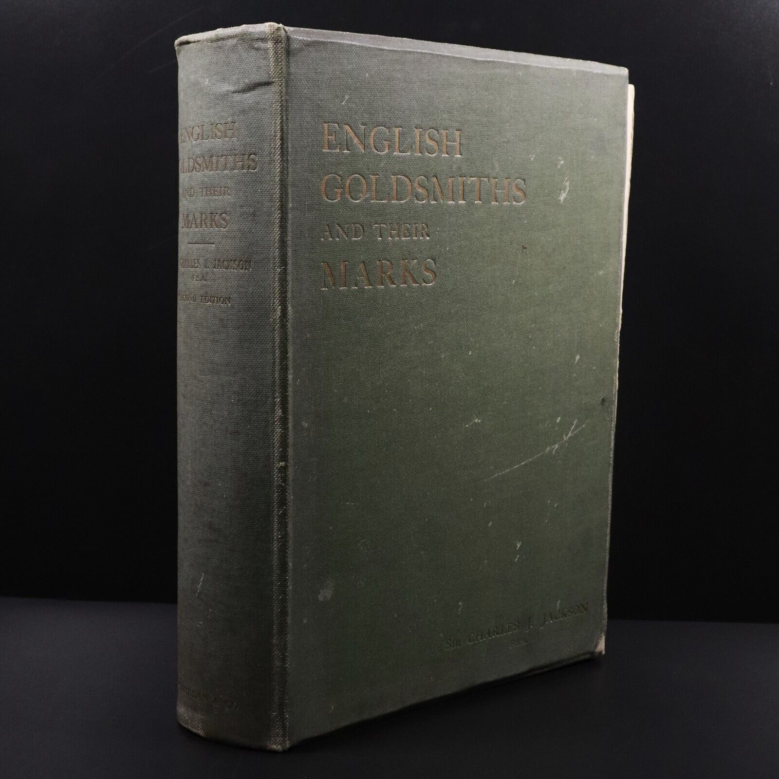 1921 English Goldsmiths And Their Marks by C.J. Jackson Antique Reference Book