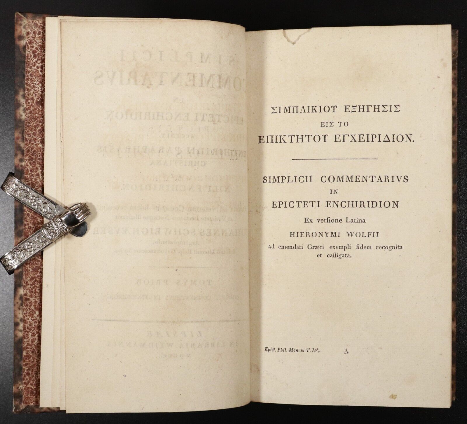 1800 2vol The Enchiridion Handbook Of Epictetus Antiquarian Philosophy Books