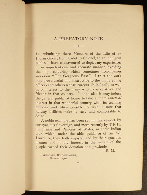 1908 Oriental Campaigns Antique Military History Book India Colonel E. Maude