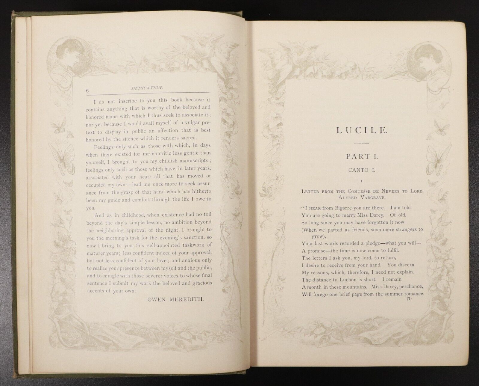 1885 Lucile by Owen Meredith Lord Lytton Antique British Fiction Literature Book