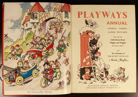 c1950 Playways Annual Enid Blyton Story Antique Illustrated Childrens Book