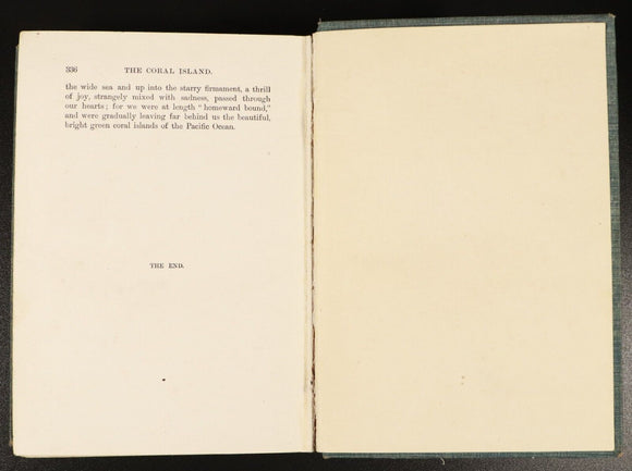 1905 The Coral Island by R.M. Ballantyne Antique Scottish Fiction Book
