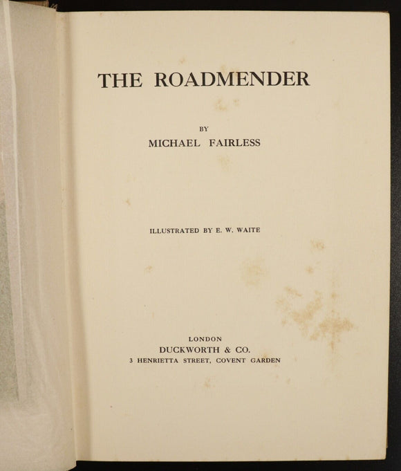 1911 The Roadmender by Michael Fairless Antique British Fiction Book