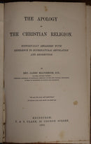 1891 The Apology Of The Christian Religion Antique British Theology Book-2