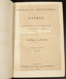 1872 6vol Critical & Miscellaneous Essays by Thomas Carlyle Antiquarian Books-11