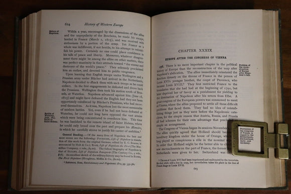 1918 History Of Western Europe by J.H. Robinson Antique History Book w/Maps