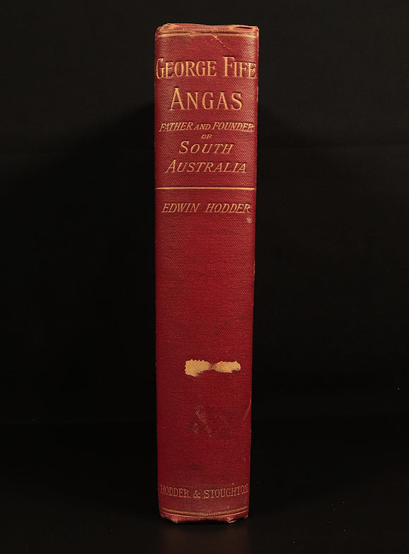 George Fife Angas Founder Of South Australia 1891 Antique History Book 1st Ed