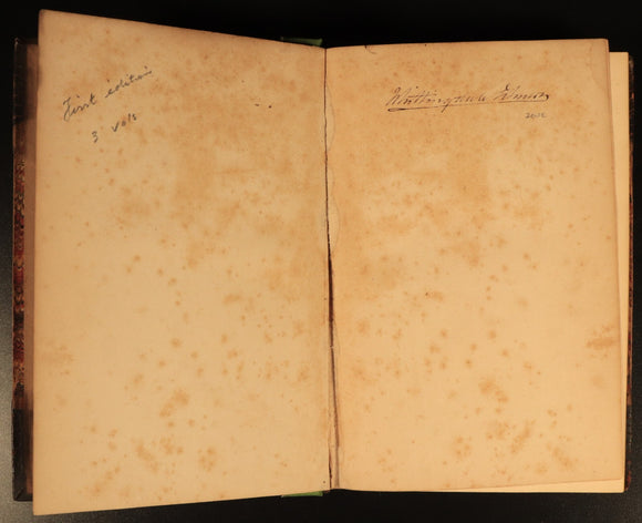 1852 3vol History Of Henry Esmond by Thackeray Antique Fiction Book Set 1st Ed.