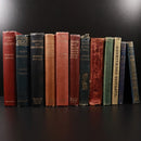 c1893 12vol Rudyard Kipling Library Antique Fiction Book Collection Bulk Lot-1