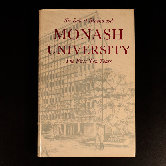 Monash University First Ten Years 1968 Australian History Book SIGNED LETTER