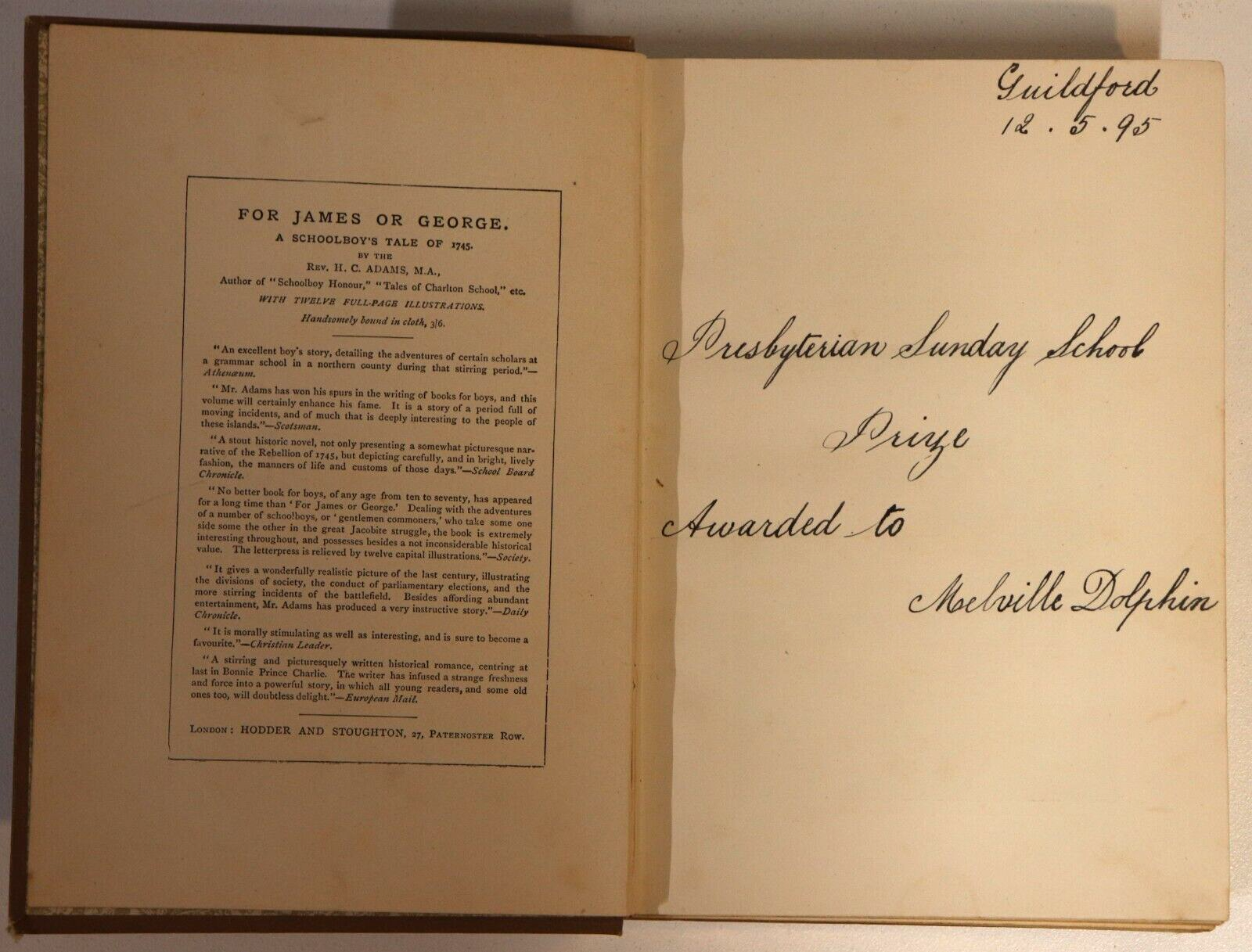 1893 Charlie Lucken by H.C. Adams Antique Illustrated British Fiction Book