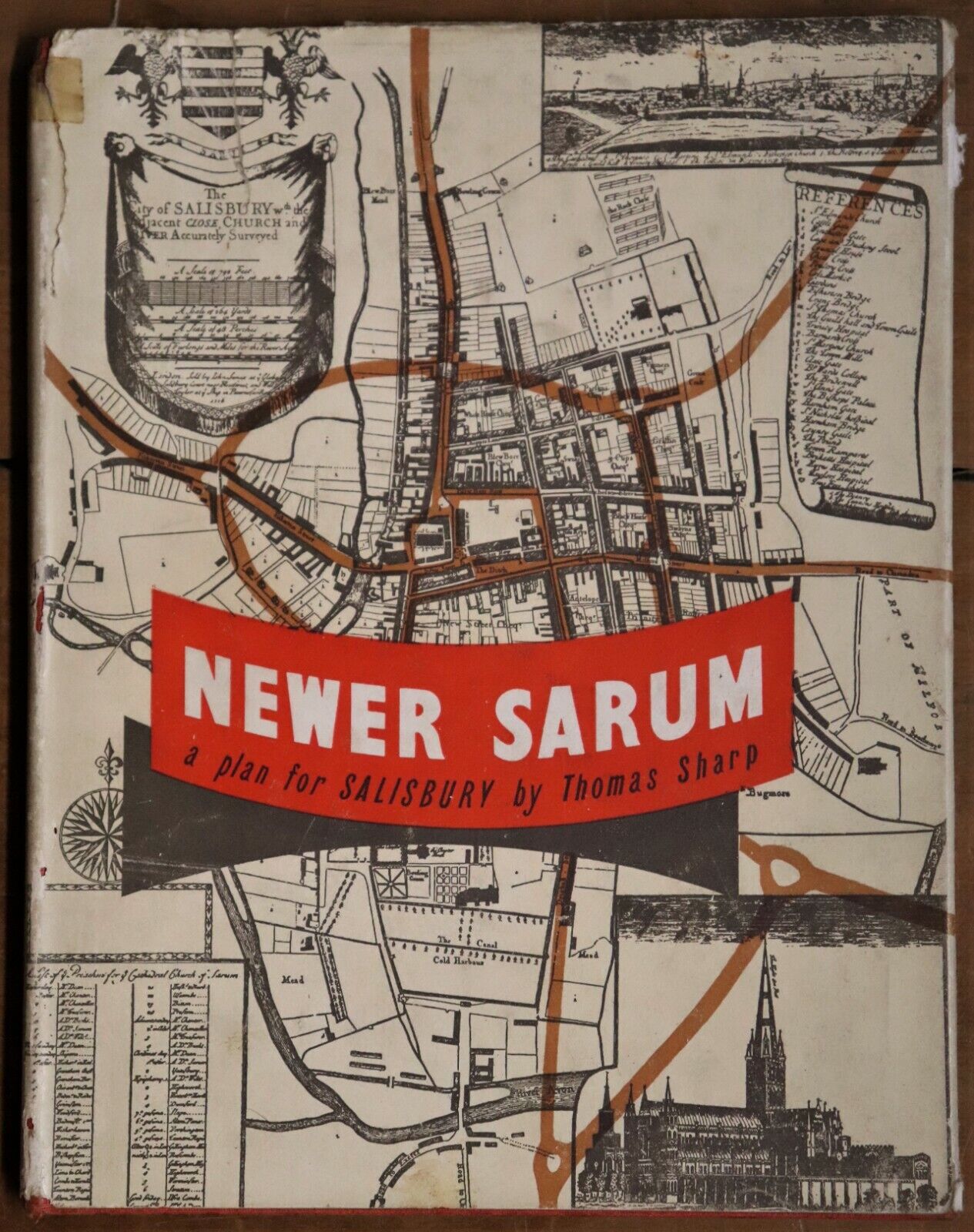 1949 Newer Sarum: A Plan For Salisbury Antique British Architecture Book