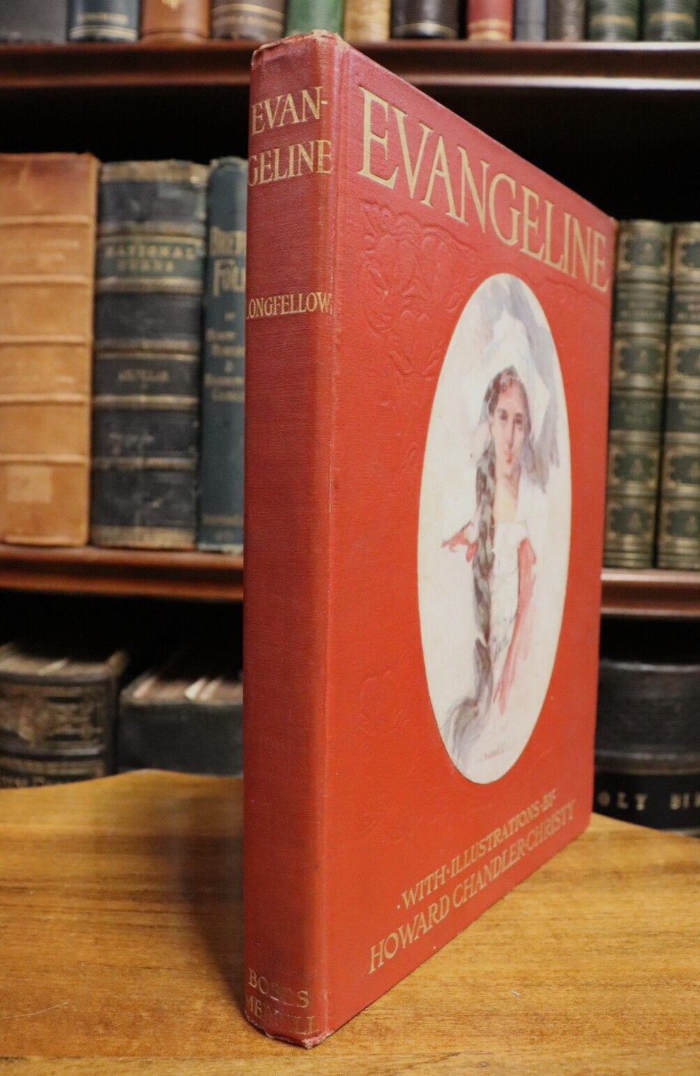 1906 Evangeline by Henry Longfellow Illustrated Antique American Poetry Book