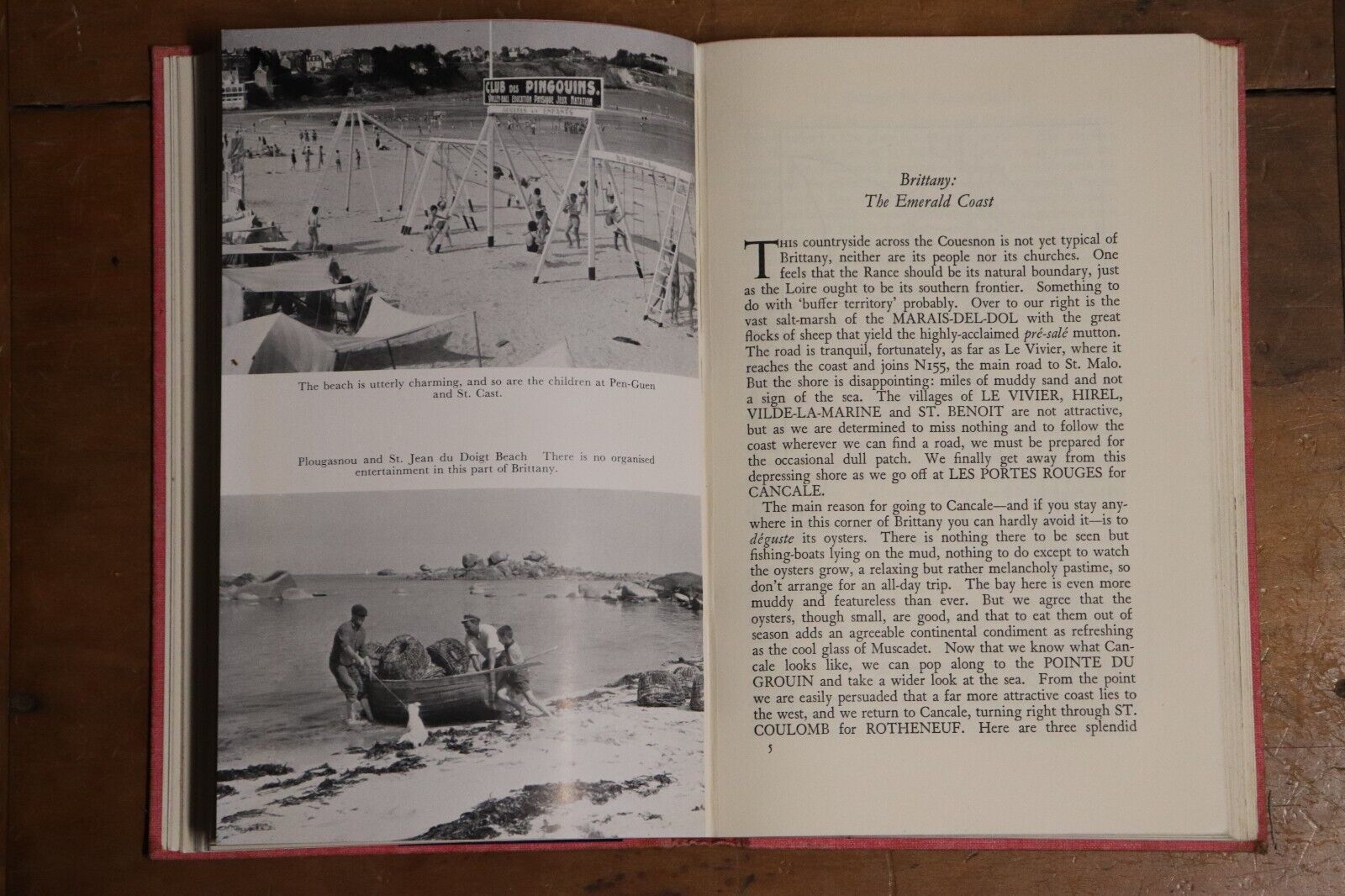 1958 The Holiday Beaches of Northern France by Dawson Gratrix French Travel Book