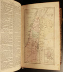c1880 The Prince James Bible + The Psalms Of David Antiquarian Bible w/Maps-8
