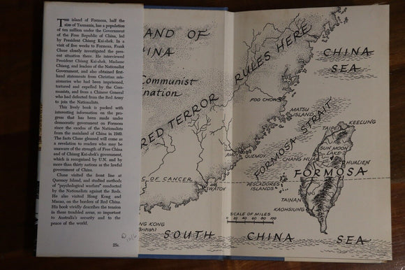 1958 Flight To Formosa by Frank Clune 1st Ed. Australian Travel History Book