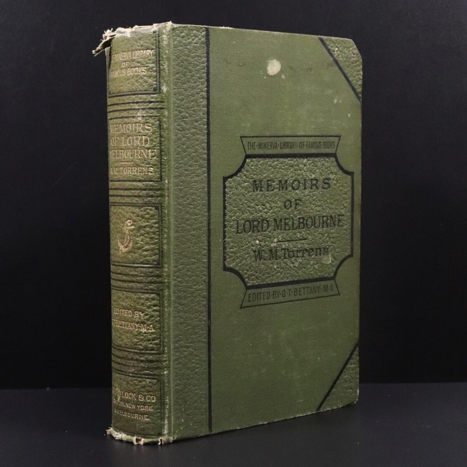 1890 Memoirs Of William Lamb 2nd Viscount Melbourne Antique British History Book