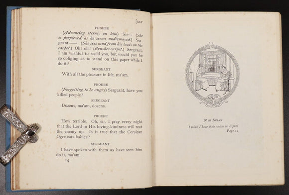 c1910 2vol Admirable Crichton & Quality Street by J.M. Barrie Antique Book Set