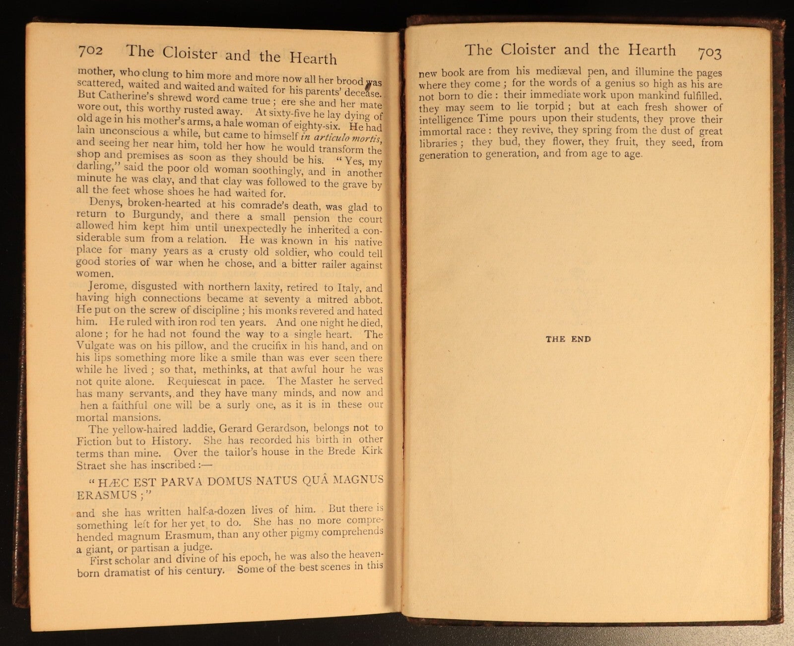1919 Cloister & The Hearth by Charles Reade Antique Fiction Book Everyman's