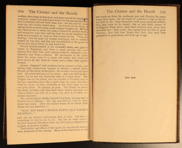 1919 Cloister & The Hearth by Charles Reade Antique Fiction Book Everyman's