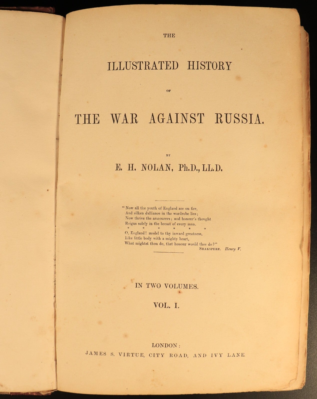 c1857 The Illustrated War Against Russia EH Nolan Antique History Books 2vol Set