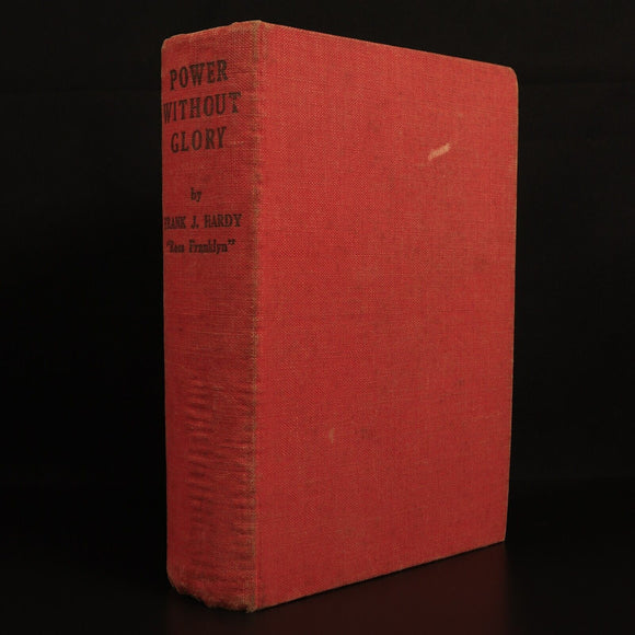 Power Without Glory by Frank J. Hardy 1950 Australian Fiction 1st Edition
