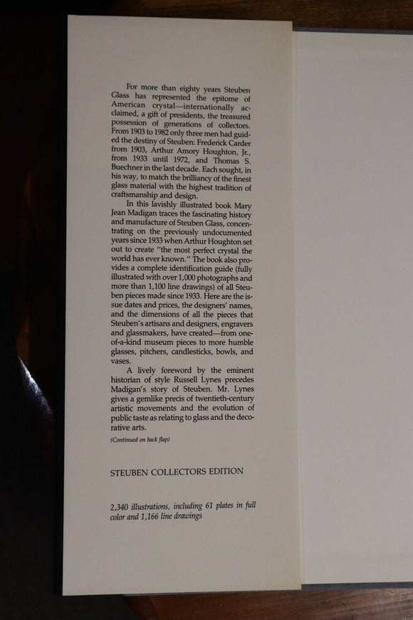1987 Steuben Glass: Collectors Edition American Crystal Collectors Book