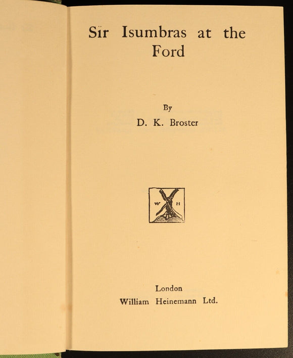 The Vision Splendid by D.K. Broster & Taylor 1929 Antique British Fiction Book