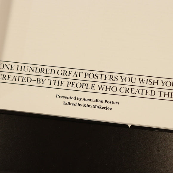 1989 One Hundred Great Posters by Kim Mukerjee Marketing & Advertising Book