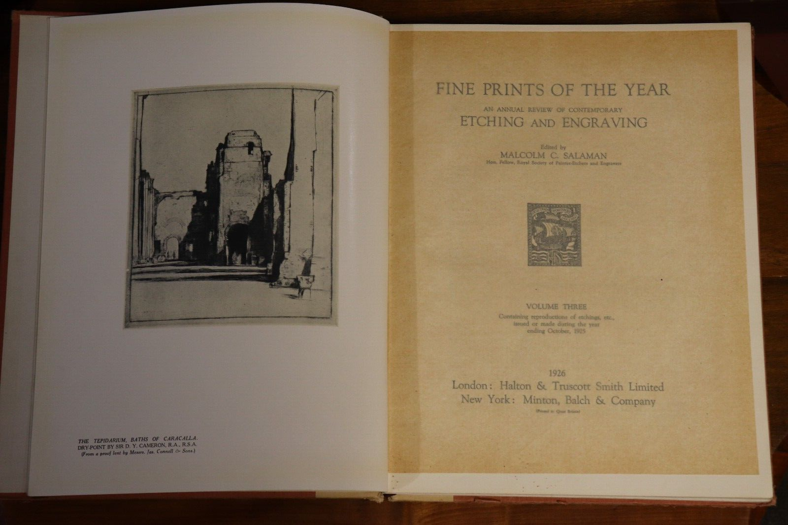 1926 Fine Prints Of The Year: Etching & Engraving Antique British Art Book - 0