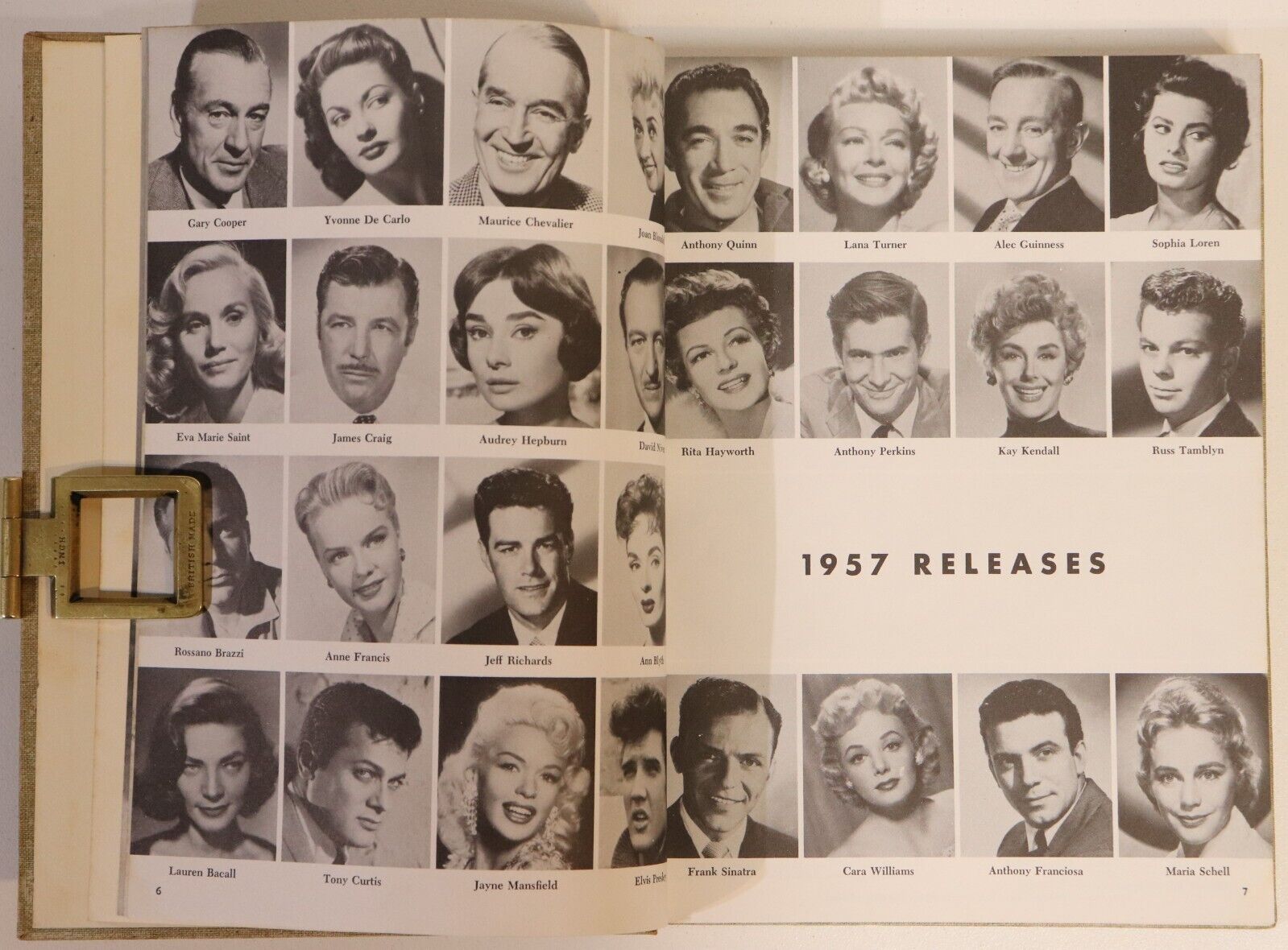 1958 Daniel Blum's Screen World Vintage Film & Cinema History Book