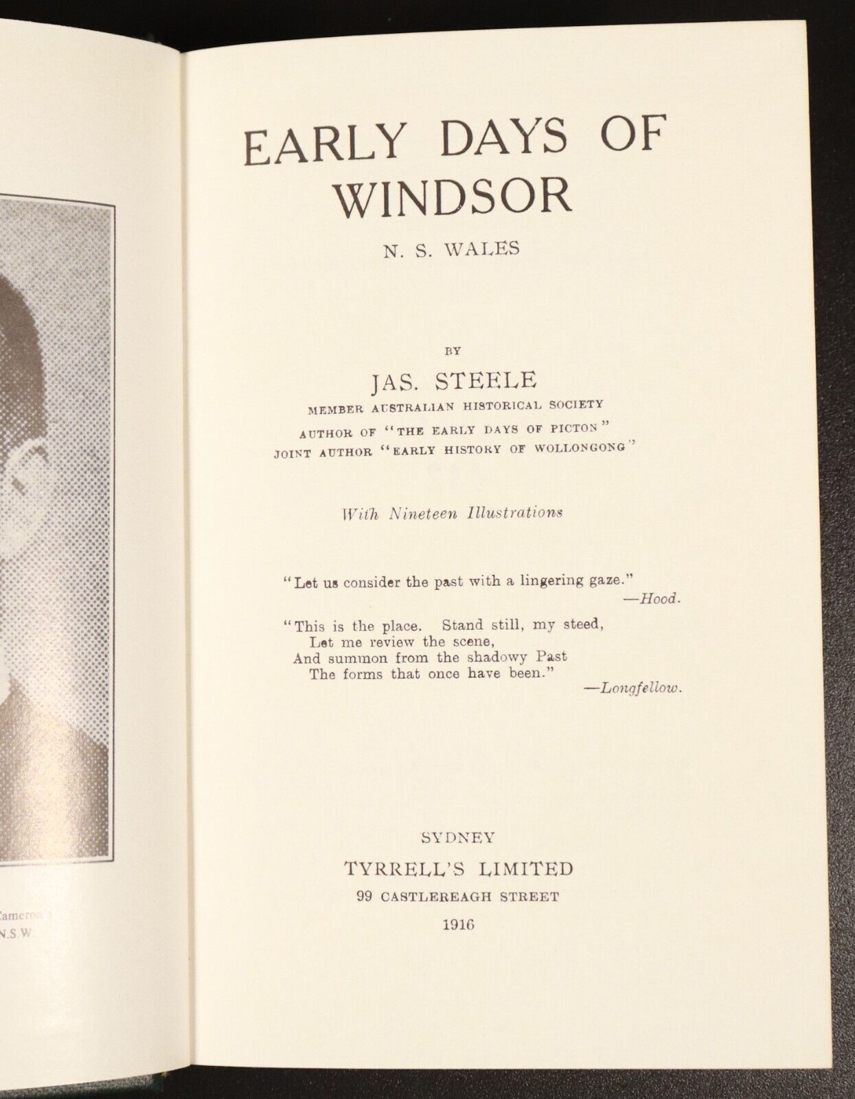 1977 Early Days Of Windsor NS Wales by J. Steele Australian History Book Ltd Ed