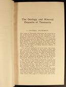 1938 Geology & Mineral Deposits Of Tasmania Australian Mining History Book Maps-8