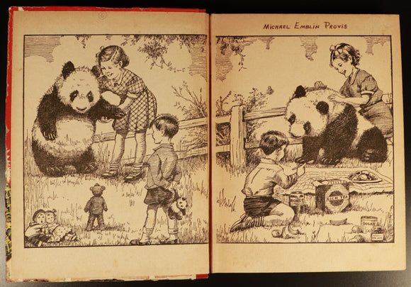 c1950 My Pet Panda Antique British Illustrated Childrens Book Birn Brothers Ltd