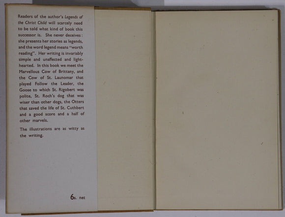 1944 Gay Legends Of The Saints Antique Religious Theology Literature Book