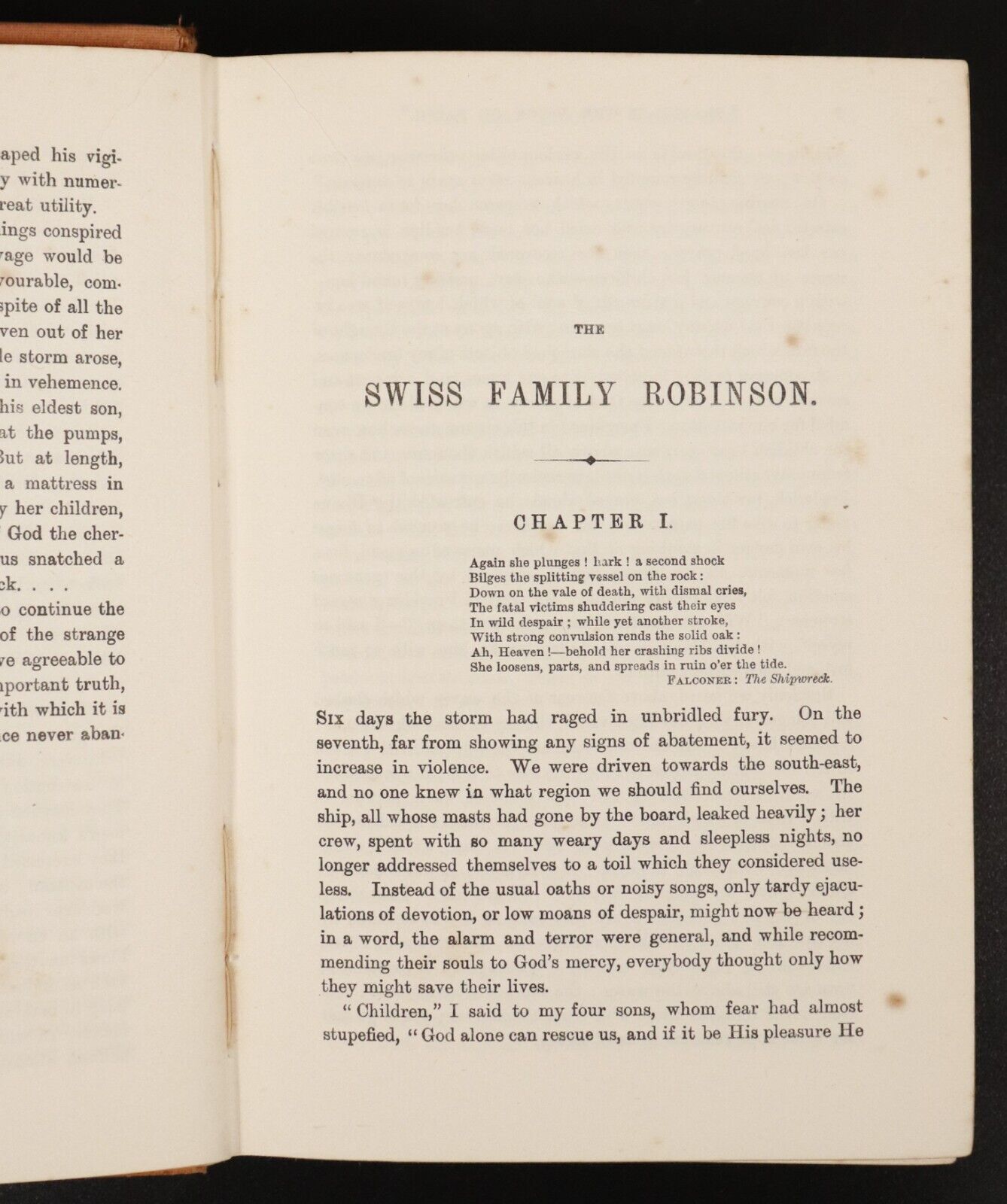 c1910 The Swiss Family Robinson by J.D. Wyss Classic Adventure Fiction Book