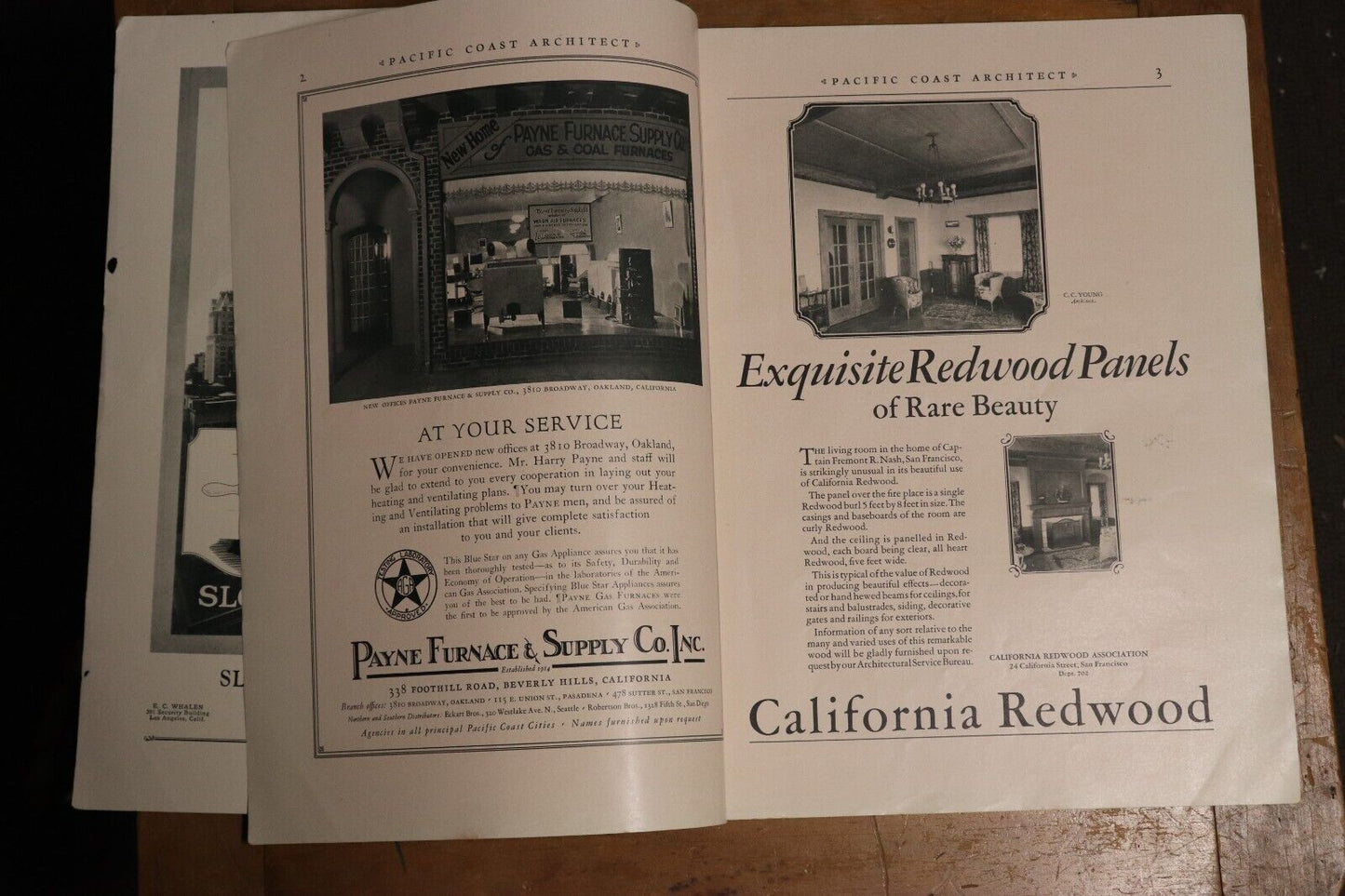 1927 Pacific Coast Architect Magazine October Architect Reference Book Magazine