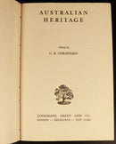 1949 Australian Heritage by CB Christesen Australian Literary History Book 1st-6