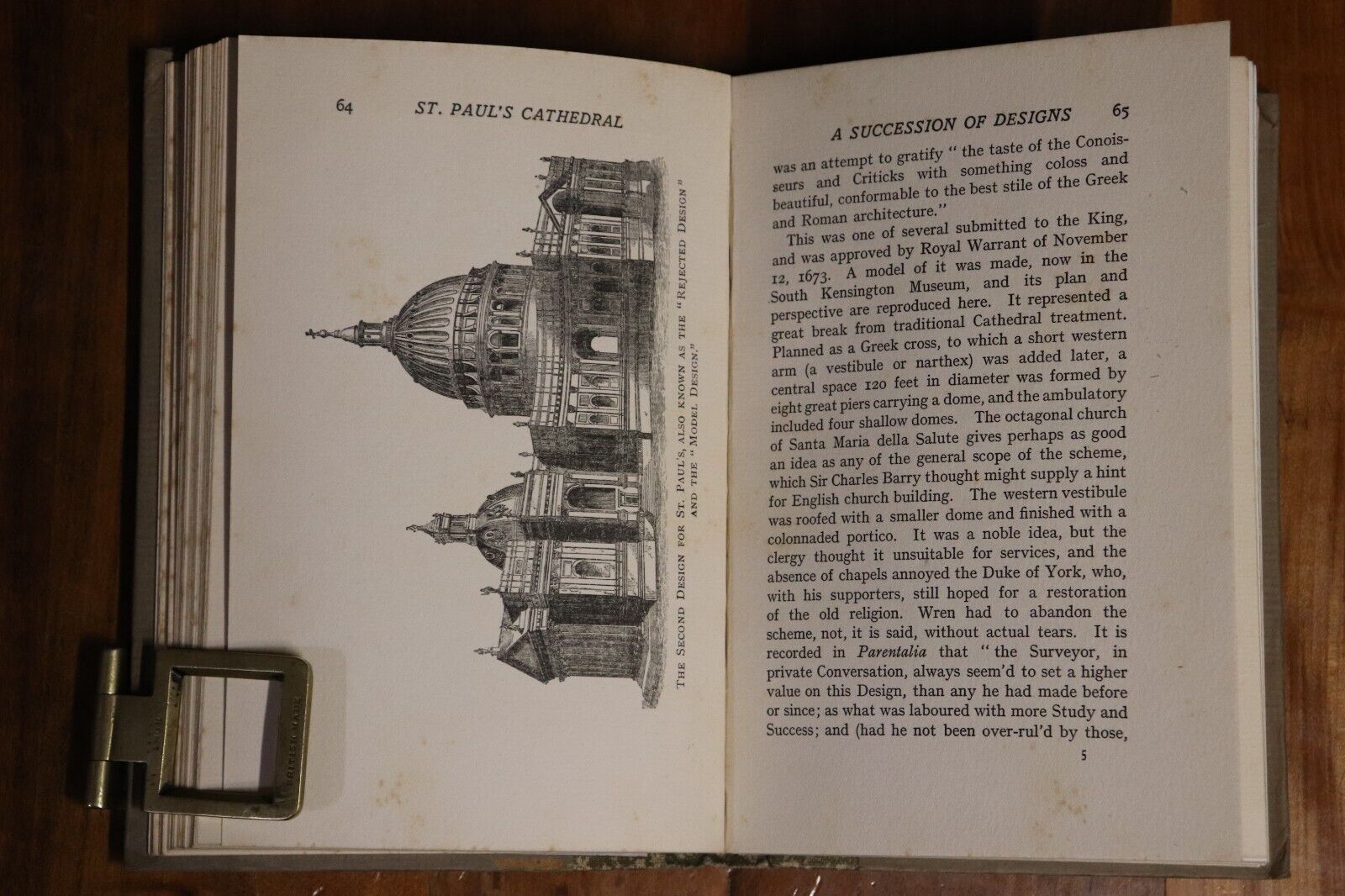 1923 Sir Christopher Wren: Scientist Scholar & Architect Antique Reference Book