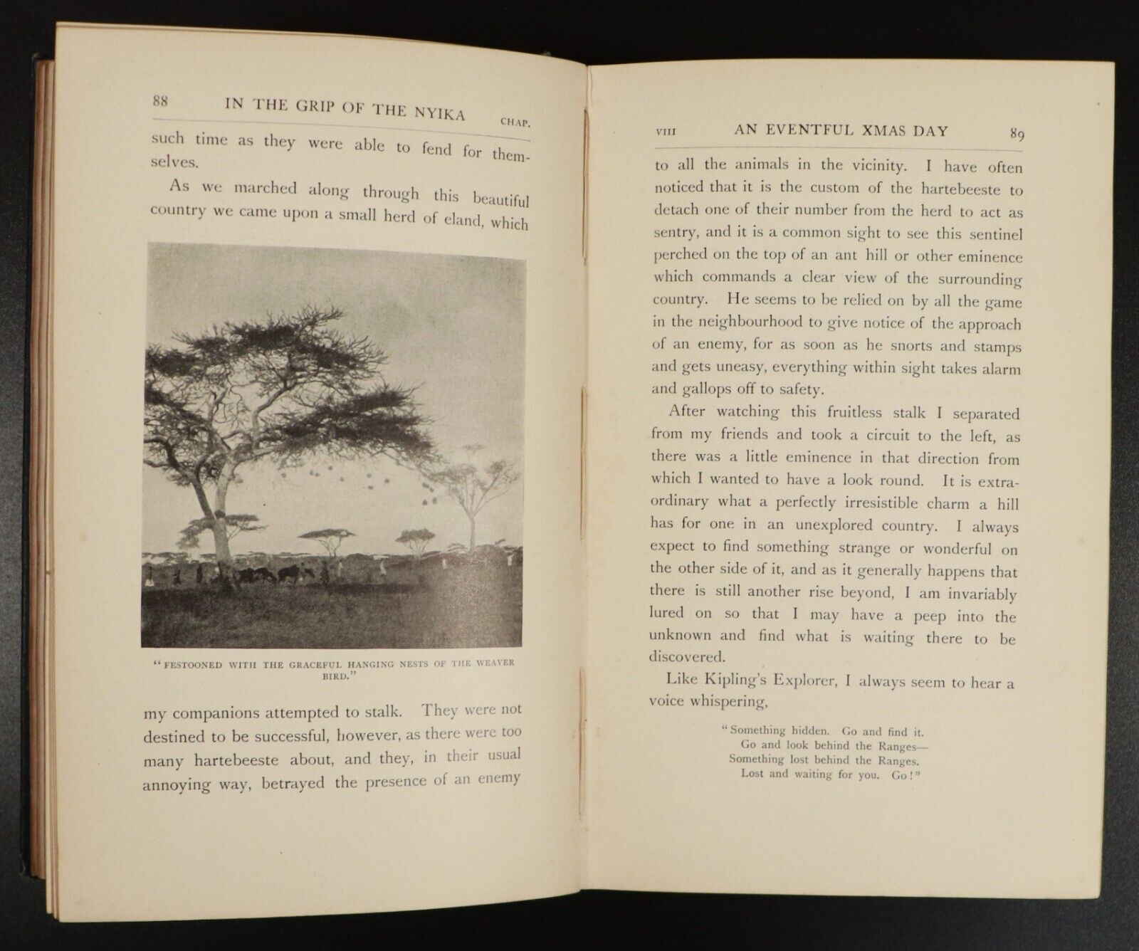 1909 In The Grip Of Nyika by JH Patterson Antique British African History Book