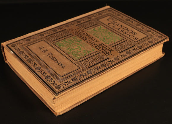 Everyday Book Of Modern Literature by GH Townsend c1870 Antique Book Chandos