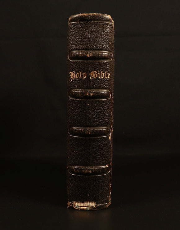 c1880 The Prince James Bible + The Psalms Of David Antiquarian Bible w/Maps